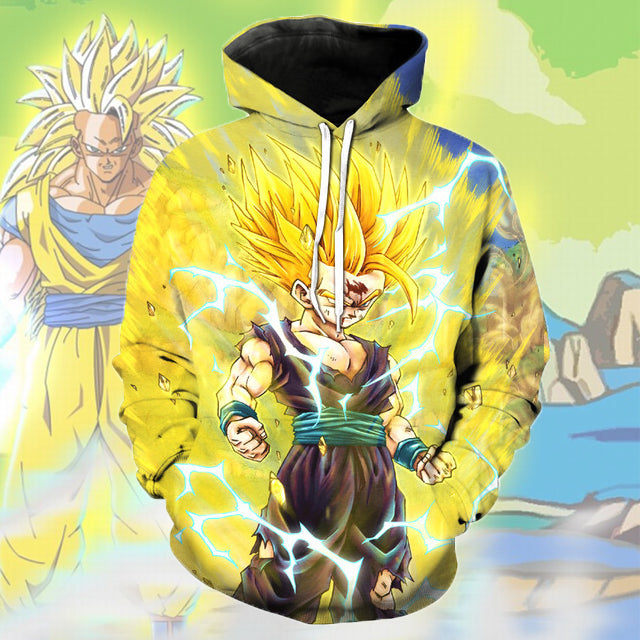 Super hot sale saiyan hoodie