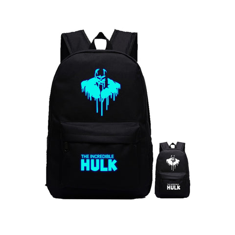 Avengers Hulk 17" Luminous Shoulder Backpack - icoshero