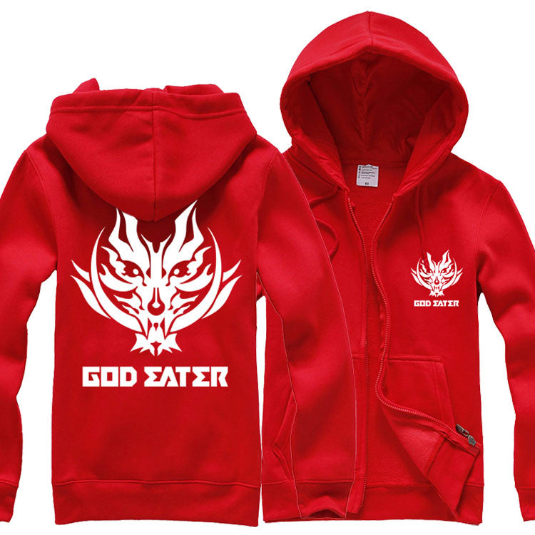 God Eater Game Fenrir Wolf Head Mark Hoodie Coat icoshero