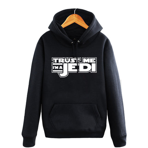 Men's Star Wars Trust me I am a Jedi Pullover Kangaroo Pocket Hoodie - icoshero